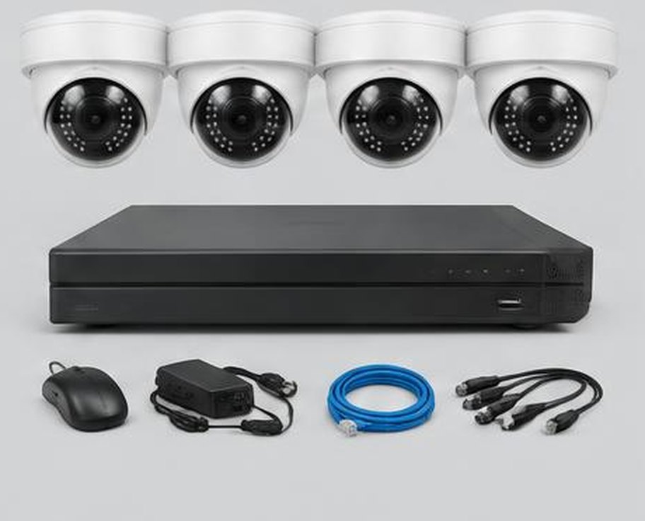 CCTV Dome Camera & NVR Kit for construction procurement
