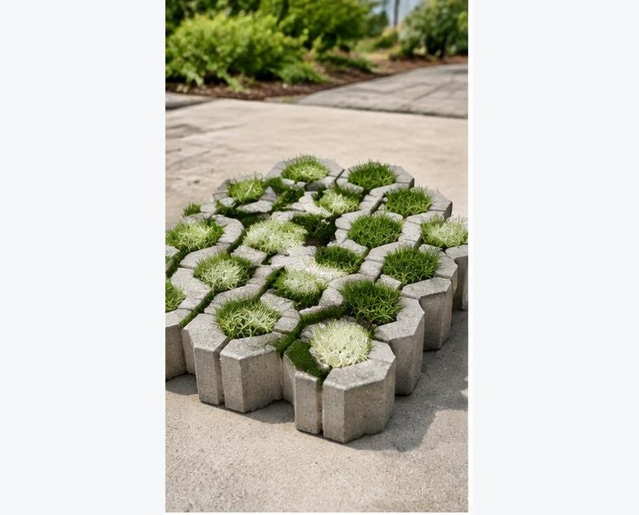 Grass Concrete Paver Block prepared for professional construction procurement