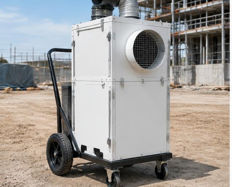 Mobile industrial HEPA air filtration unit