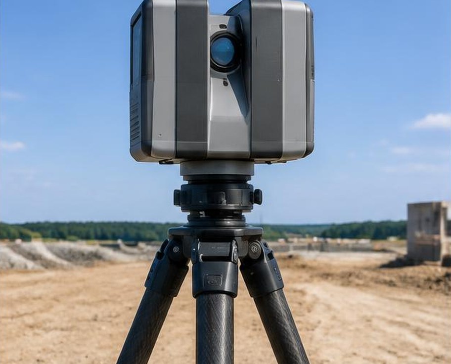 Terrestrial long range 3D laser scanner on tripod