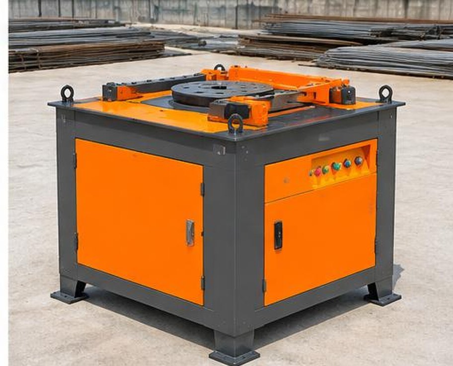 Industrial rebar bending machine with circular bending table