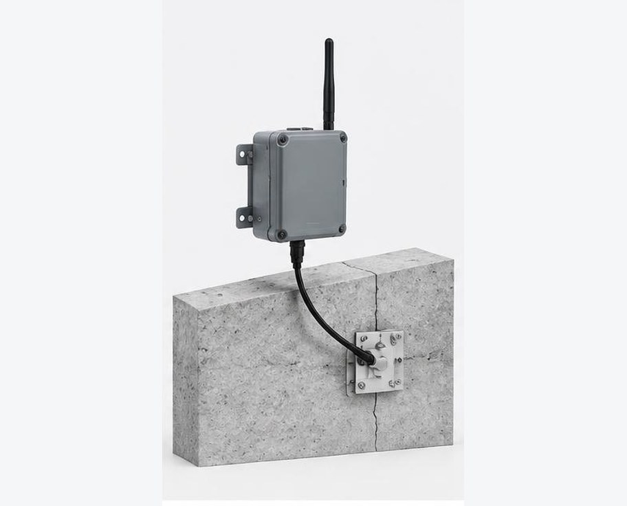 Wireless Structural Crack Sensor prepared for professional construction procurement