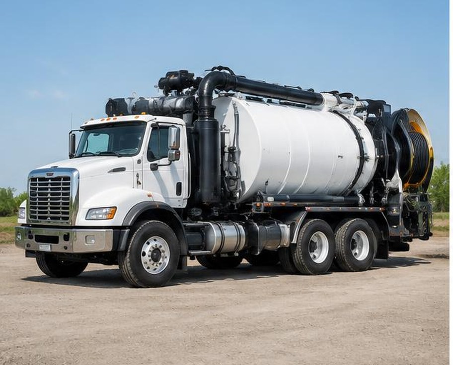 Heavy vacuum suction excavation truck