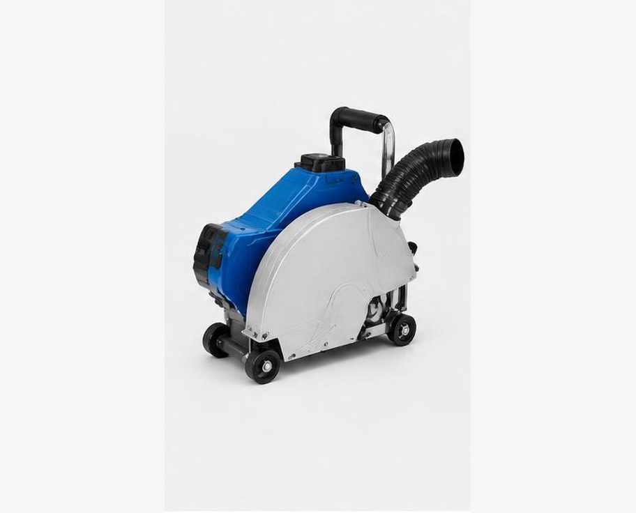 Twin-Blade Wall Chasing Machine prepared for professional construction procurement