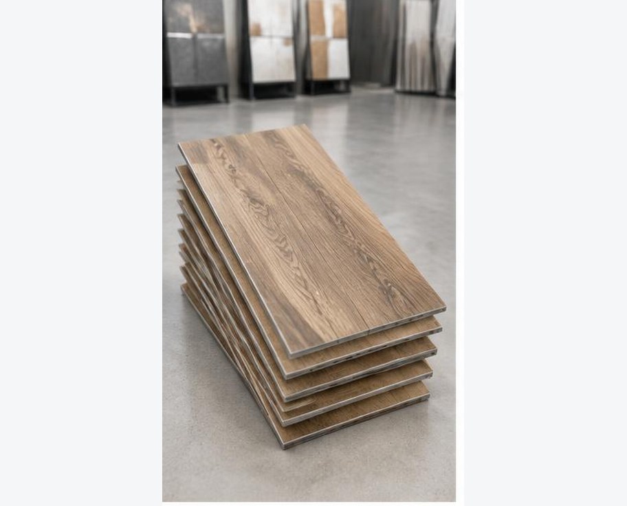 Wood-Look Porcelain Plank Tile prepared for professional construction procurement